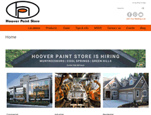 Tablet Screenshot of hooverpaint.com